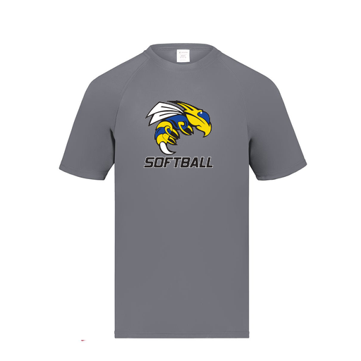 [2791.059.S-LOGO1] Youth Smooth Sport T-Shirt (Youth S, Gray, Logo 1)