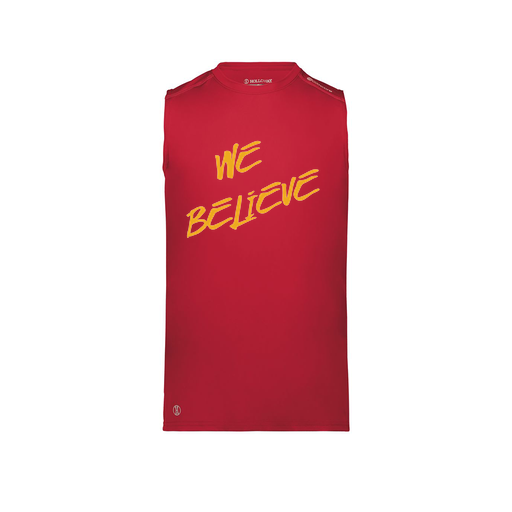 [222593.083.S-LOGO2] Men's CoolDry TankTop (Adult S, Red, Logo 2)