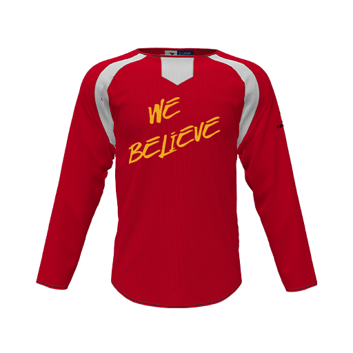 [CUS-DFW-PULL-FLC-CNK-LSL-RED-YS-LOGO2] Pullover (Youth S, Red, Logo 2)