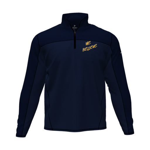 [CUS-DFW-QTRZ-PER-LSL-NVY-AS-LOGO2] Quarter Zip Pullover (Adult S, Navy, Logo 2)