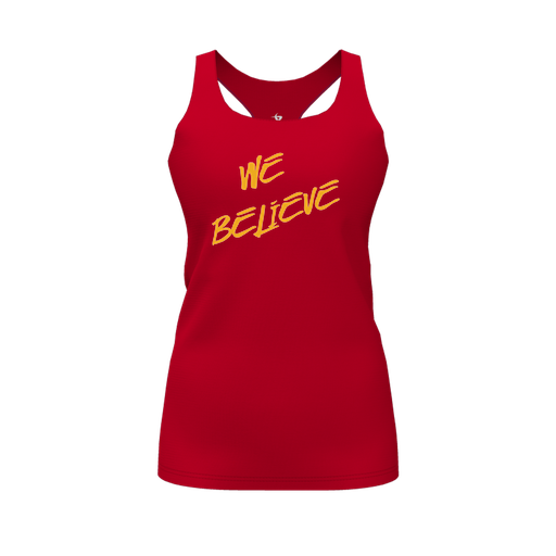 [FT0TRBRD-FYS-LOGO2] Decker Racerback Tank Top (Female Youth S, Red, Logo 2)