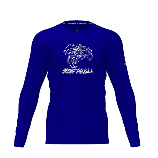 [FTLCDFRY-YXS-LOGO1] Dri Fit Performance T-Shirt (Youth XS, Royal, Logo 1, Long Sleeve)