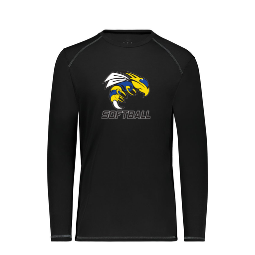 [6845.080.S-LOGO1] Men's SoftTouch Long Sleeve (Adult S, Black, Logo 1)