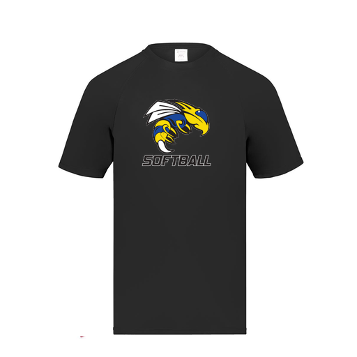 [2791.080.S-LOGO1] Youth Smooth Sport T-Shirt (Youth S, Black, Logo 1)