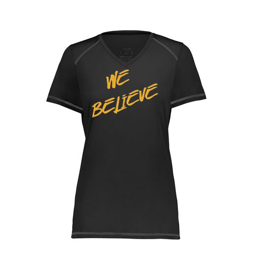 [6844.080.XS-LOGO2] Women's SoftTouch Short Sleeve (Female Adult XS, Black, Logo 2)