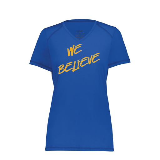[6844.060.XS-LOGO2] Women's SoftTouch Short Sleeve (Female Adult XS, Royal, Logo 2)