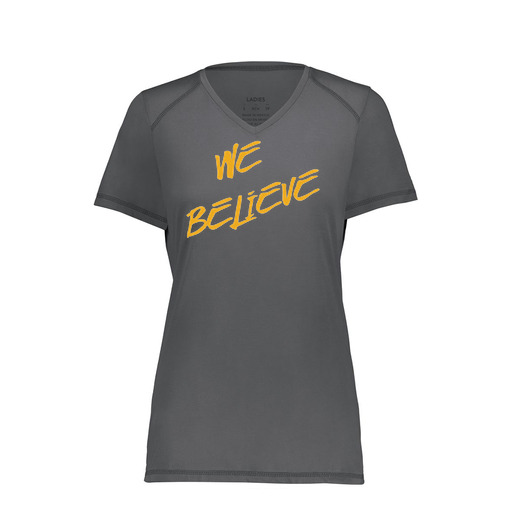 [6844.98D.XS-LOGO2] Women's SoftTouch Short Sleeve (Female Adult XS, Gray, Logo 2)