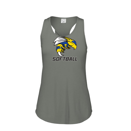 [3078.013.S-LOGO1] Ladies Tri Blend Tank Top (Female Adult S, Gray, Logo 1)