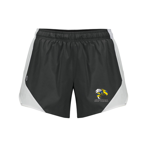 [229489.420.S-LOGO1] Girls Olympus Shorts (Female Youth S, Black, Logo 1)