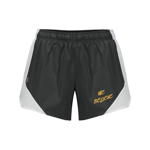 [229489.420.S-LOGO2] Girls Olympus Shorts (Female Youth S, Black, Logo 2)