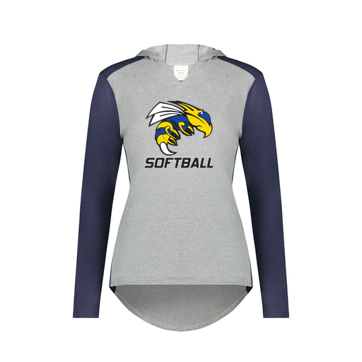 [6902.29V.XS-LOGO1] Ladies Vintage Hoodie (Female Adult XS, Navy, Logo 1)