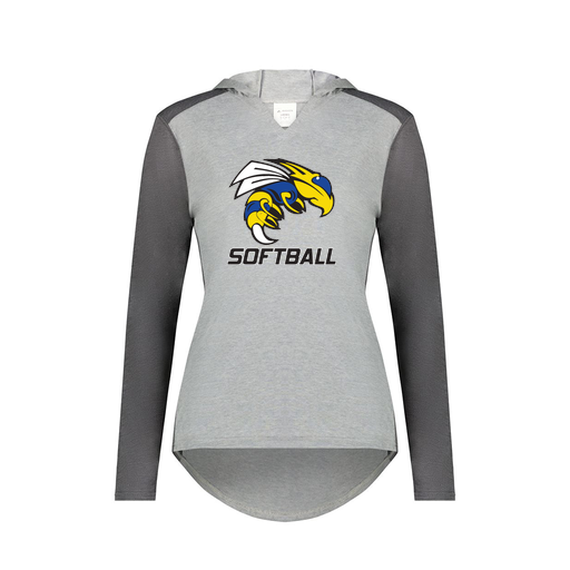 [6902.30V.XS-LOGO1] Ladies Vintage Hoodie (Female Adult XS, Gray, Logo 1)