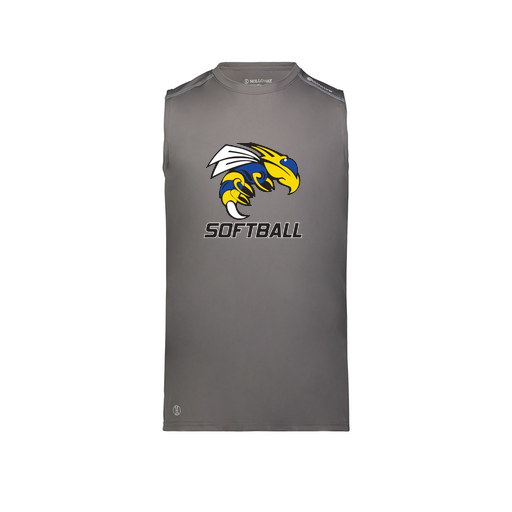[222593.98D.S-LOGO1] Men's CoolDry TankTop (Adult S, Gray, Logo 1)
