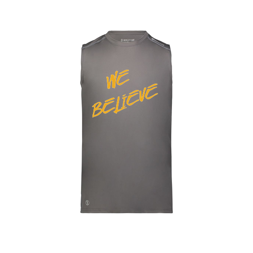 [222593.98D.S-LOGO2] Men's CoolDry TankTop (Adult S, Gray, Logo 2)