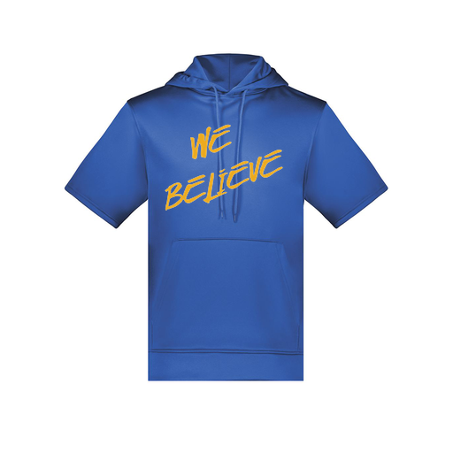 [6871.060.S-LOGO2] Men's Dri Fit Short Sleeve Hoodie (Adult S, Royal, Logo 2)