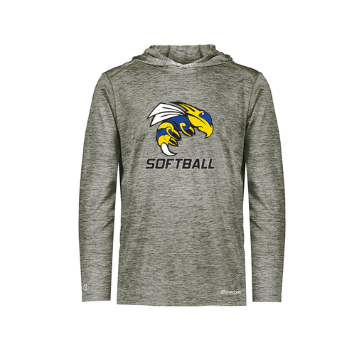 [FOLHCGGY-AS-LOGO1] Men's Charge Hoodie (Adult S, Gray, Logo 1)