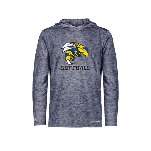 [FOLHCGNV-YS-LOGO1] Decker Youth Charge Hoodie (Youth S, Navy, Logo 1)