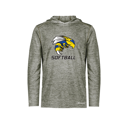 [FOLHCGGY-YS-LOGO1] Decker Youth Charge Hoodie (Youth S, Gray, Logo 1)