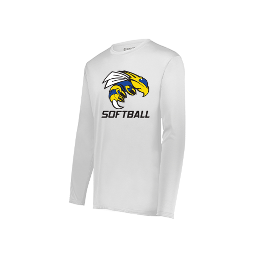 [222822.005.XS-LOGO1] Men's LS Smooth Sport Shirt (Adult XS, White, Logo 1)