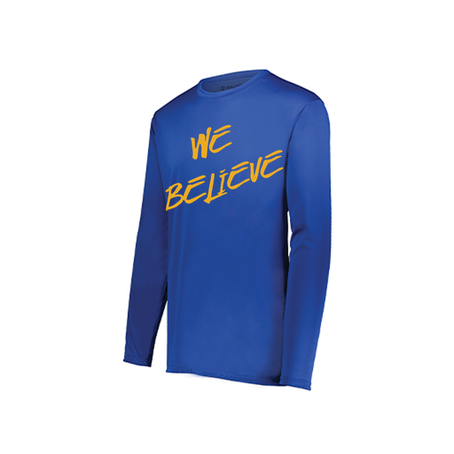 [222822.060.XS-LOGO2] Men's LS Smooth Sport Shirt (Adult XS, Royal, Logo 2)