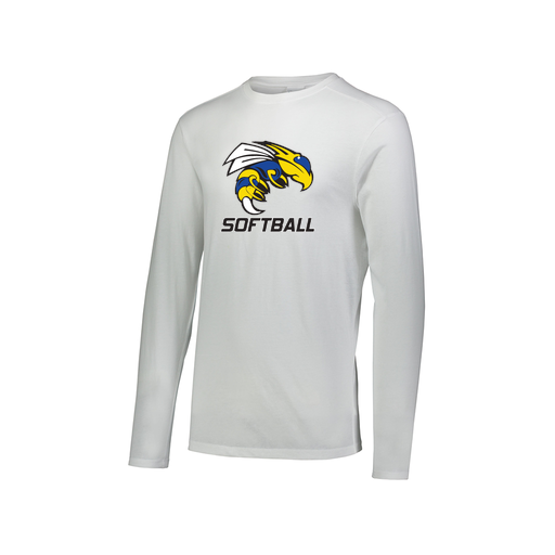 [3075.005.XS-LOGO1] Men's LS Ultra-blend T-Shirt (Adult XS, White, Logo 1)