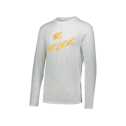 [3075.005.XS-LOGO2] Men's LS Ultra-blend T-Shirt (Adult XS, White, Logo 2)