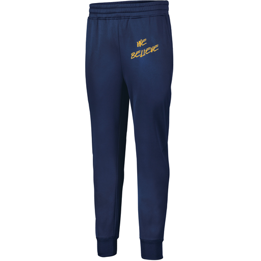 [5566.065.XS-LOGO2] Men's PERFORMANCE FLEECE JOGGER (Adult XS, Navy, Logo 2)