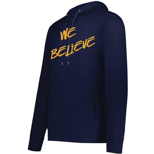 [222598.065.S-LOGO2] Men's Ventura Thin Knit Hoodie (Adult S, Navy, Logo 2)