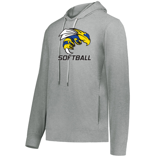 [222698.013.S-LOGO1] YOUTH VENTURA THIN KNIT HOODIE (Youth S, Silver, Logo 1)