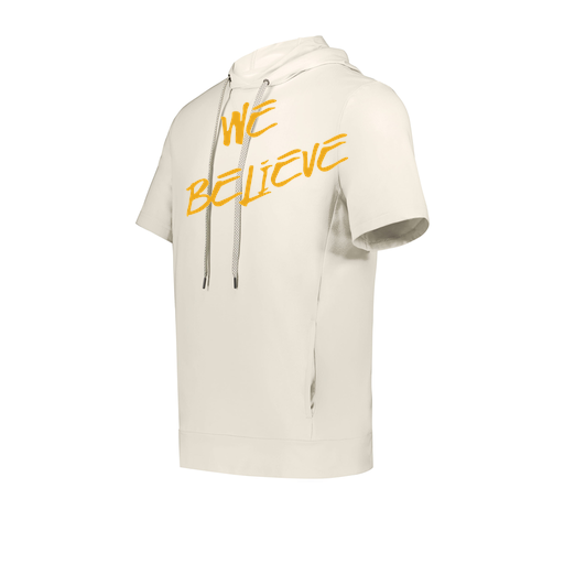 [222605-WHT-YS-LOGO2] YOUTH VENTURA SOFT KNIT SHORT SLEEVE HOODIE (Youth S, White, Logo 2)
