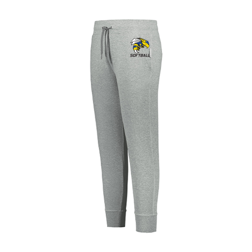 [222799.013.XS-LOGO1] LADIES VENTURA SOFT KNIT JOGGER (Female Adult XS, Silver, Logo 1)